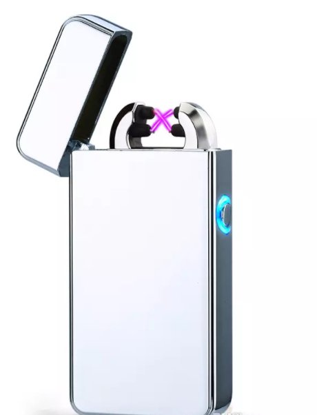 New Double ARC Electric USB Lighter Rechargeable Plasma Sliver