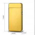 New Double ARC Electric USB Lighter Rechargeable Plasma Yellow