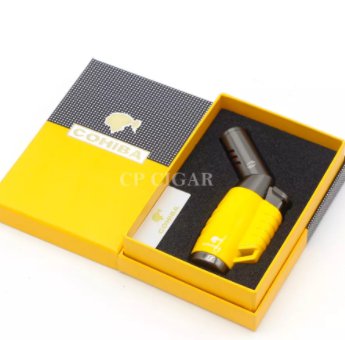 Cigar Cigarette Lighter with Gift Box Yellow