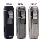 HONEST Fast Shipping W/ Cigar Punch Gadget Cigar Lighter Sliver