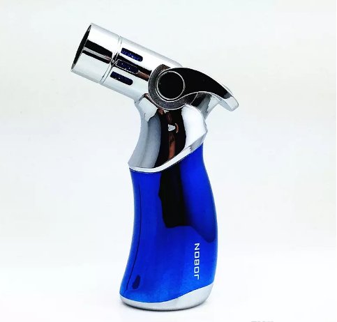 Metal flame Butane torch jet torch lighter jobon blow lighters kitchen COLOR BLUE