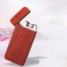 Dual Arc Electric USB Lighter Rechargeable Plasma Windproof Flameless Cigarette Cool COLOR RED