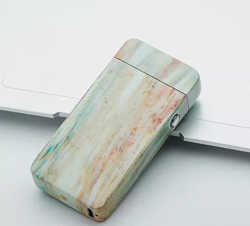 Dual Arc Electric USB Lighter Rechargeable Plasma Windproof Flameless Cigarette Cool COLOR WHITE
