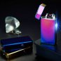 Arc Lighters metal USB Rechargeable Flameless Electric Arc Windproof Cigar Cigarette COLOR COLORFUL
