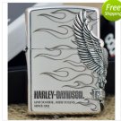 Gift! Metal windproof kerosene lighter Men cigar cigarette Sliver