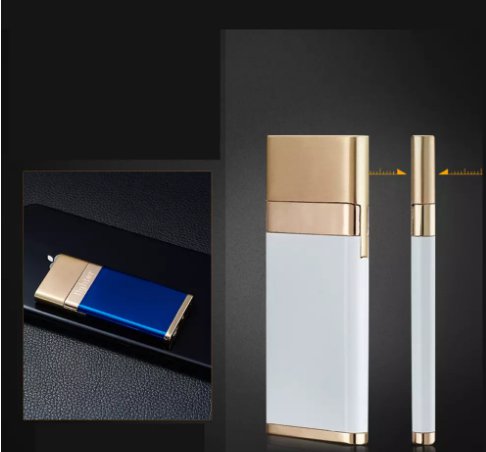 Wholesale New shake a double-sided electric arc USB charging lighter cigarette lighter COLOR WHITE