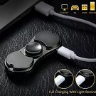 Fidget Spinner lighters Toy hand spinner usb lighter Stress Reducer COLOR BLACK