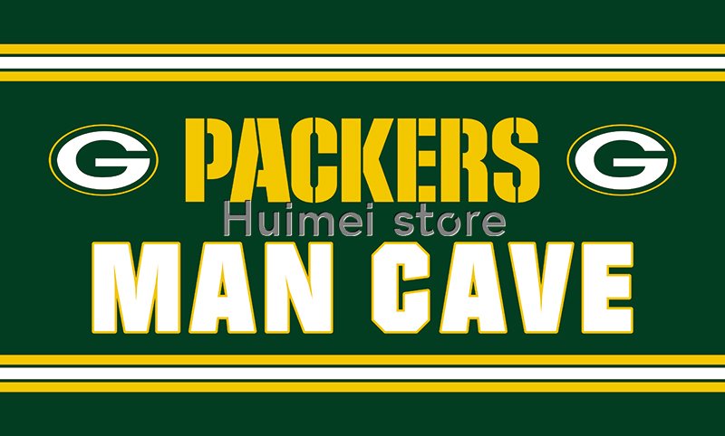 3x5ft Green Bay Packers flag polyester custom YOUR TEXT banner flag