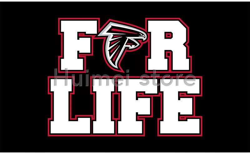 3'x5' custom Atlanta Falcons digital print life and the rest flag
