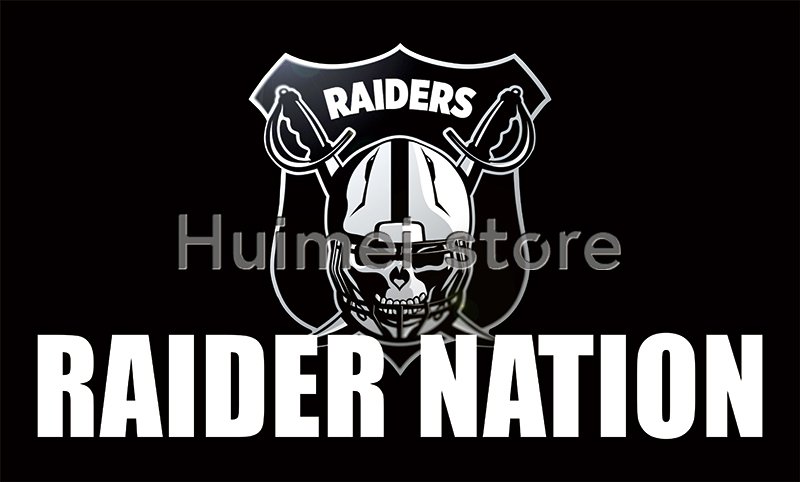 Oakland Raiders Flag 3x5ft 90x150cm Custom Raider Nation Flag Banner