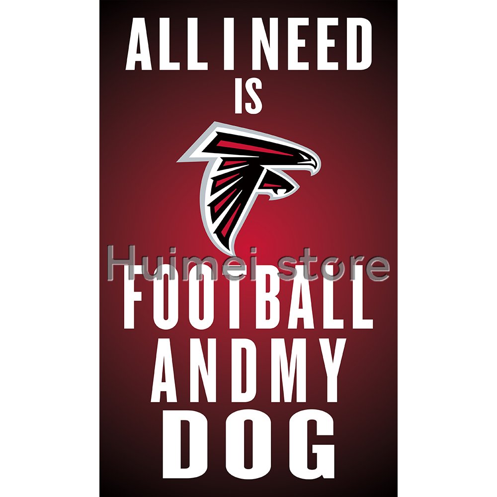 3ftx5ft all i need football flag banner custom Atlanta Falcons flag