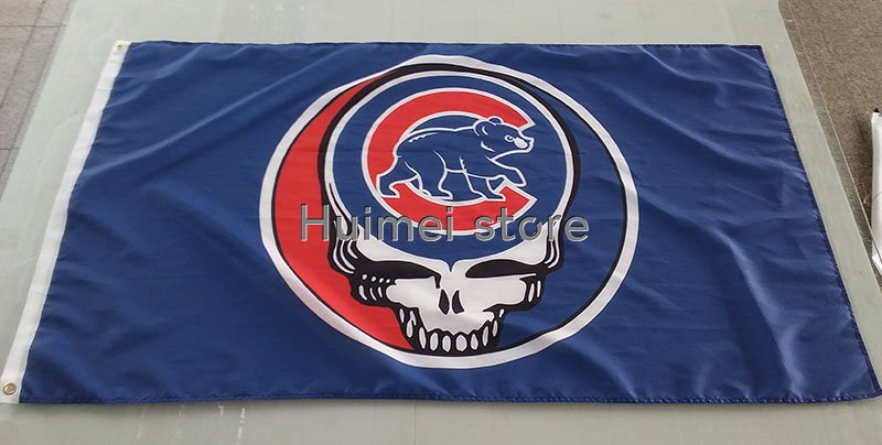 Chicago Cub flag 3x5ft custom fock the rest flag banner digital print champions flag banner