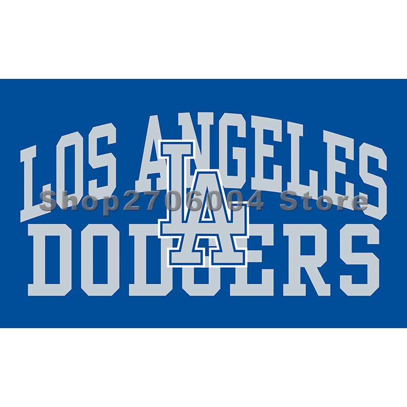 Los Angeles Dodgers Flag 3ft x 5ft Polyester Banner flag white sleeve ...