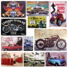 Plaque Car Theme Vintage Metal Tin Signs Motorcycle Wall Poster Decals Plate Pai