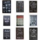 Coffee Menu For Cafe Bar Pub Wall Decor Metal Sign Vintage Home Decor Tin Signs