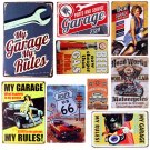20*30cm Poster Home Decor Motorcycle Wall Decals Art Metal Tin Signs Plate Paint