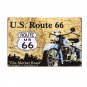 20*30cm Retro Plaque US Route 66 Motorcycle metal Tin Signs Wall Poster Home Dec