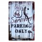 20*30cm Retro Plaque US Route 66 Motorcycle metal Tin Signs Wall Poster Home Dec