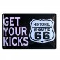 20*30cm Retro Plaque US Route 66 Motorcycle metal Tin Signs Wall Poster Home Dec