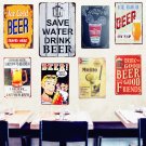 SAVE WATER DRINK BEER Tin Sign Vintage Metal Poster Decorative BAR Metal Plate P
