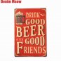SAVE WATER DRINK BEER Tin Sign Vintage Metal Poster Decorative BAR Metal Plate P