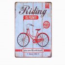 Riding Is FUN Vintage Metal Tin Signs Cafe PUB Home Decor Wall Metal Plates Bar