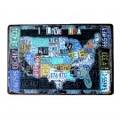 Country Car Plates USA Route 66 MAP Vintage Tin Sign Bar Pub Home Garage Wall De