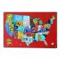 Retro Old World Map Vintage Tin Plate Metal Tin Signs Wall Decor Garage Club Bed