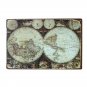 Retro Old World Map Vintage Tin Plate Metal Tin Signs Wall Decor Garage Club Bed