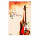 Vintage Music and Guitar Lovely Gift Metal Tin Signs Wall Decor Art Posters Bar
