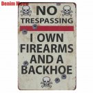 No Trespassing Shabby Chic Metal Signs Bar Club Home Decor Wall ART Poster Plaqu