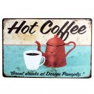 Vintage COFFEE MENU Metal Signs Coffee Shop Store Pub Bar Old Wall Metal Paintin