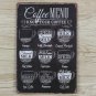 Coffees Menu Vintage Tin Signs Bar Pub Home Wall Decor Retro Cafe Decorative Pai