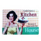 I Only Have A Kitchen Cake Lady Painting Bar House Decor Vintage Metal Sign Bake