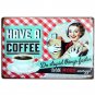 I Only Have A Kitchen Cake Lady Painting Bar House Decor Vintage Metal Sign Bake