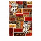 Route 66 Combination Styles Vintage Metal Tin Signs Creative Vintage Home Decor
