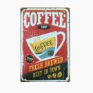 New Style COFFEE Shop Plaque Metal Vintage Tin Signs CAFE Pub Bar Home Decor Fre