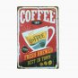 New Style COFFEE Shop Plaque Metal Vintage Tin Signs CAFE Pub Bar Home Decor Fre