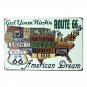 USA MAP Flag Tin Metal Signs Retro American Car Number Plates Wall Painting Post