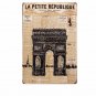 Eiffel Tower Arc De Triomphe Combination Vintage Home Decor Tin Signs Metal Deco