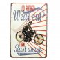 RIDE FREE Motorcycle Retro Plaque Metal Signs BAR Pub Home Garage Decor Decorati