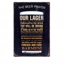 The Beer Prayer Vintage Metal Tin Signs Bar Pub Cafe Home Kitchen Wall Decor Art