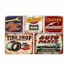Garage Oil Tre Shop Combination Vintage Decorative Garage Plates Metal Art Paint