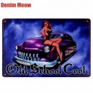 Old School Cool Plaque Vintage Metal Tin Signs Home Bar Pub Decorative Metal Pla