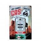 American Route 66 GAS Station Plate Metal Tin Signs Vintage Bar Home Coffee Wall