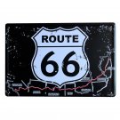 20x30cm USA Route 66 Metal Sign Plates Garage Signs Vintage Tin Plate Bar Wall D