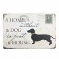 DOG & Cat Is BEST FRIENDS Retro Metal Tin Sign Home Decor Bar Cafe Wall Vintage