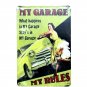 Various Styles Special Garage Rules Shabby Chic Iron Tin Sign Man Cave Bar Pub H