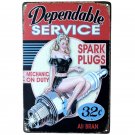 Dependable Service Retro Plaque Metal Plate Home Decor Poster 20x30cm Vintage Ti