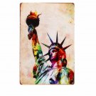 Statue Of Liberty Vintage Metal Tin Signs Bar Wall Decor Retro Plaques Painting
